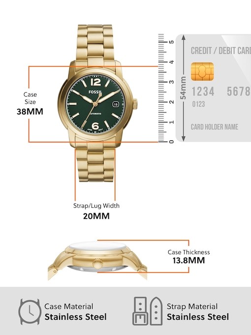 Fossil Heritage Gold Watch ME3235
