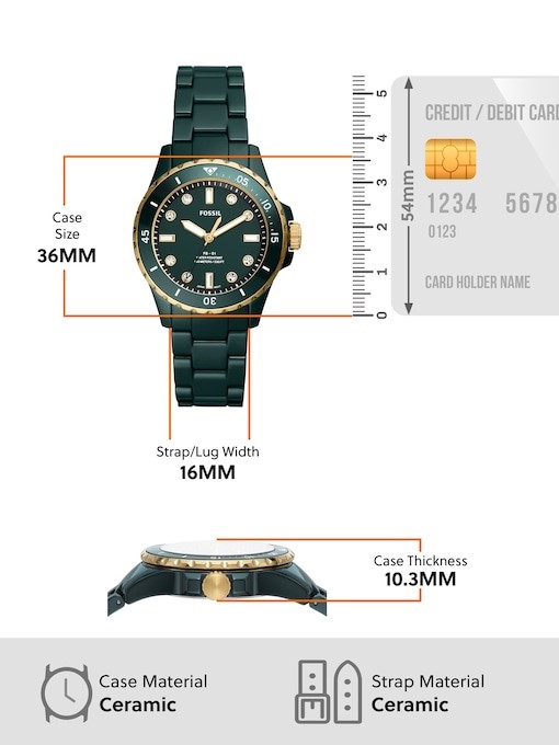 Fossil Fb-01 Green Watch CE1124