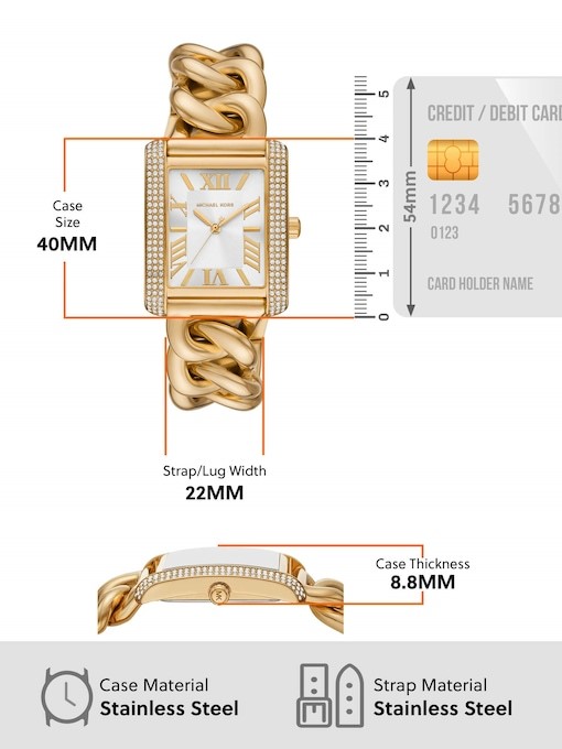 Michael Kors Emery Gold Watch MK7300