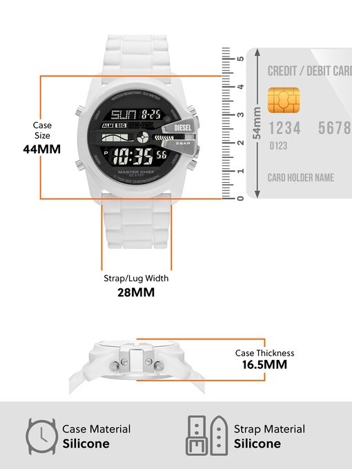 Diesel Master Chief White Watch DZ2157