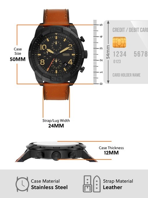 Fossil Bronson Brown Watch FS5714