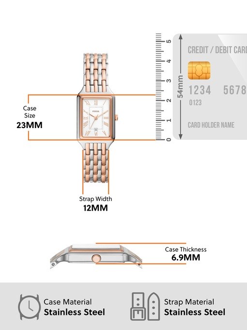 Fossil Raquel Two Tone Watch ES5222