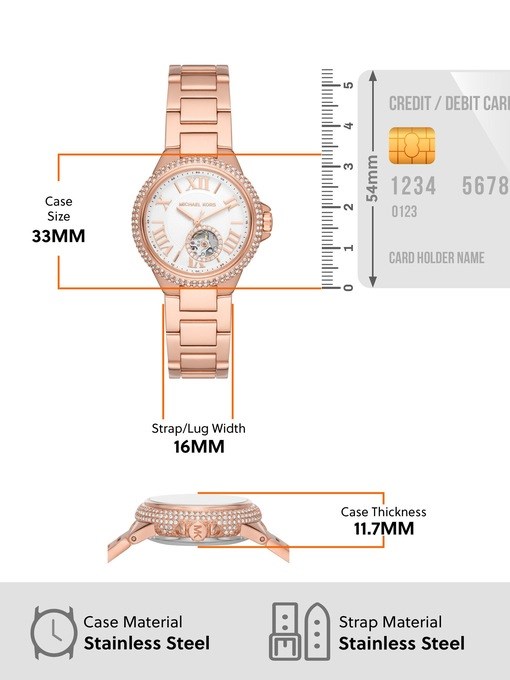 Michael Kors Camille Rose Gold Watch MK9051