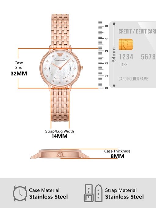 Emporio Armani Rose Gold Watch AR11006