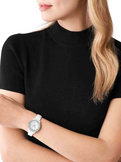 Michael Kors Liliane White Watch MK4649