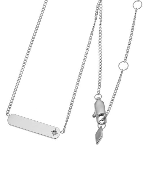 Fossil Lane Silver Necklace JF04134040