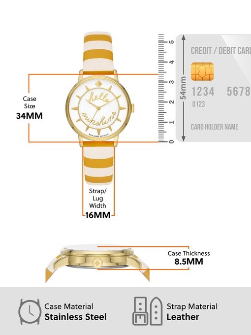 Kate Spade Metro Yellow Watch Set KSW1752SET