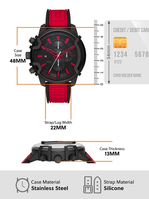Diesel Griffed Two Tone Watch DZ4530
