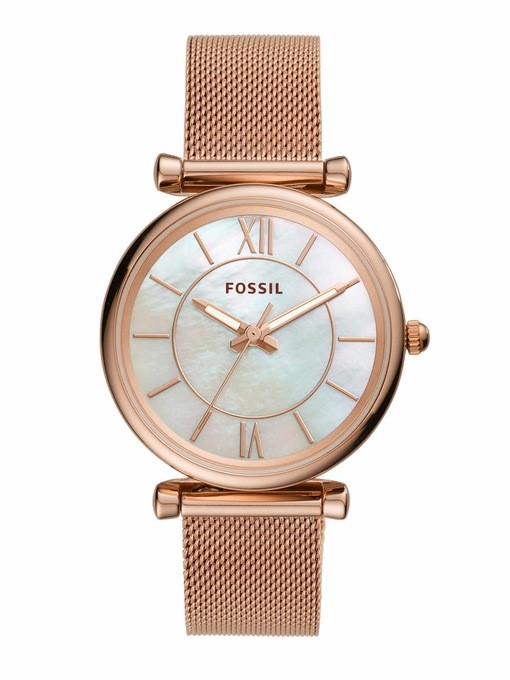 Fossil Carlie Rose Gold Watch ES5314SET
