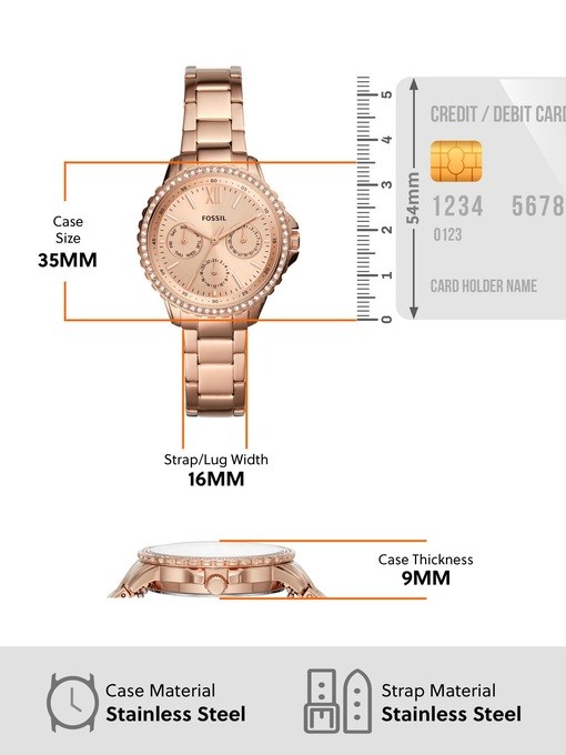 Fossil Izzy Rose Gold Watch ES4782