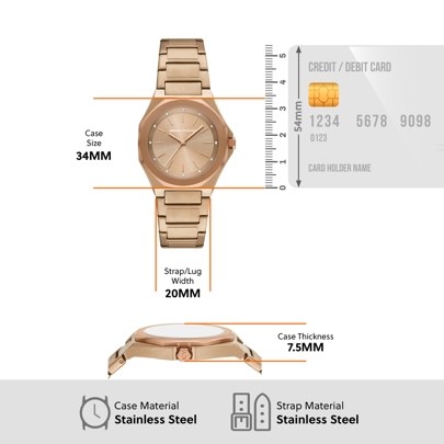 Armani Exchange Gold Watch AX4616