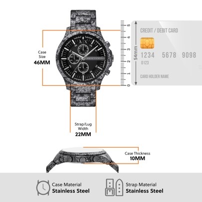 Armani Exchange Gun-Metal Watch AX2462