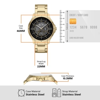 Armani Exchange Gold Watch AX2461