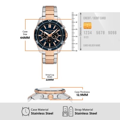 Armani Exchange Two Tone Watch AX1965