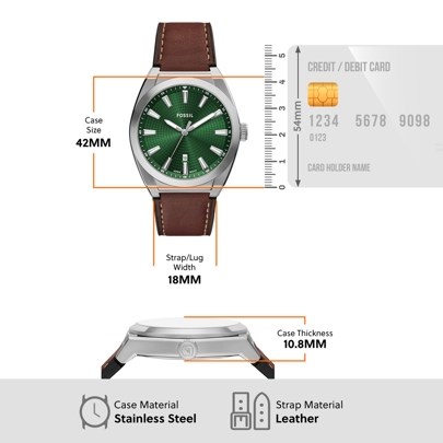 Fossil Everett Brown Watch FS6080SET