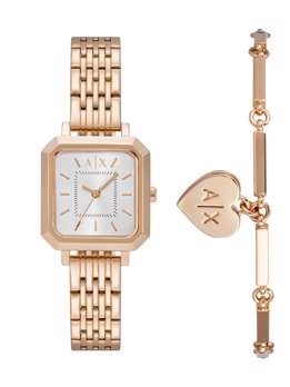 Armani Exchange Rose Gold Watch AX7164SET