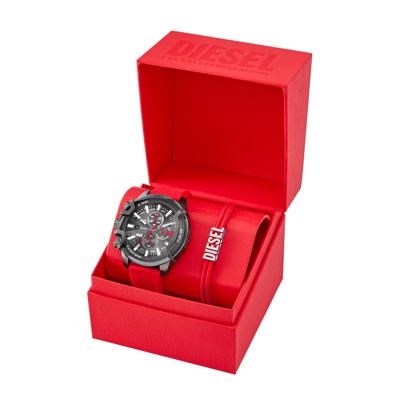 Diesel Griffed Red Watch DZ4673SET