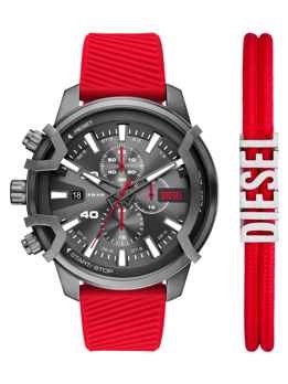 Diesel Griffed Red Watch DZ4673SET