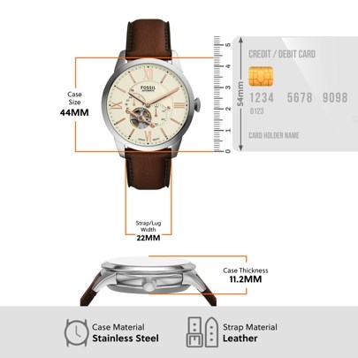 Fossil Townsman Brown Watch ME3266