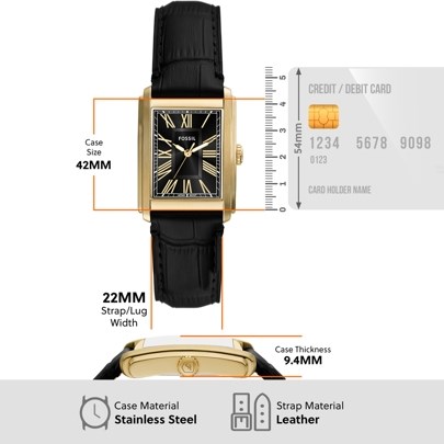 Fossil Carraway Black Watch FS6091