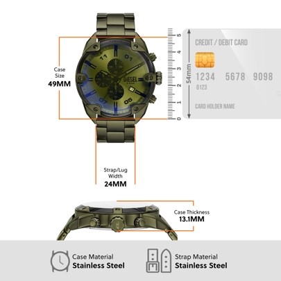 Diesel Spiked Green Watch DZ4670