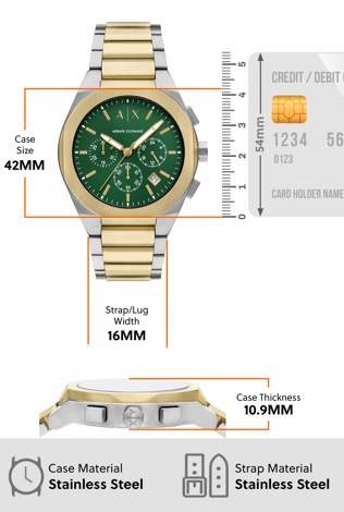 Armani Exchange Two Tone Watch AX4184