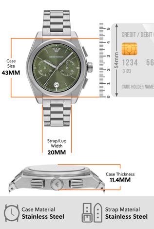 Emporio Armani Silver Watch AR11640