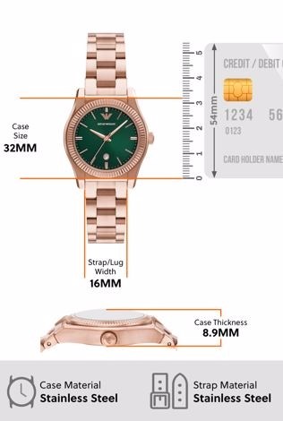 Emporio Armani Rose Gold Watch AR11639