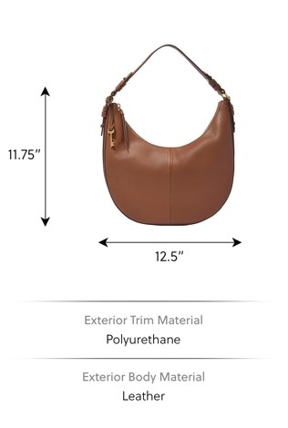 Fossil Shae Brown Hobo Bag SHB3165210