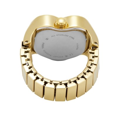 Fossil Watch Ring Gold Watch ES5407