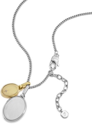 Fossil Drew Two Tone Necklace JF04850998
