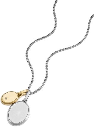 Fossil Drew Two Tone Necklace JF04850998