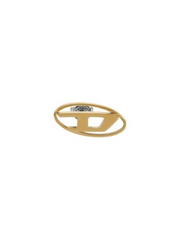 Diesel Oval D Logo Gold Earring DX1590710