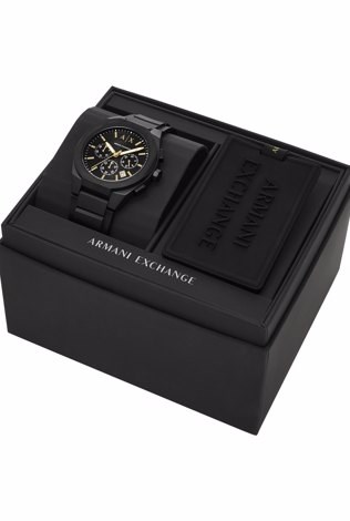 Armani Exchange Black Watch AX7165SET