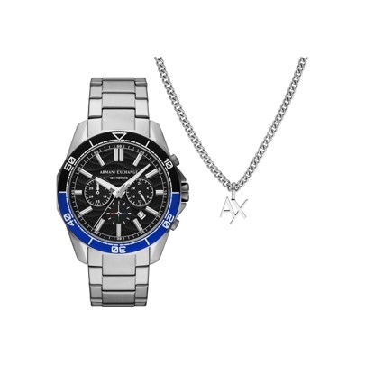 Armani Exchange Silver Watch AX7166SET