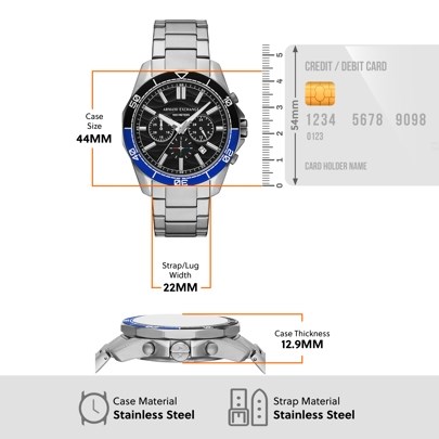 Armani Exchange Silver Watch AX7166SET