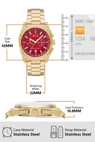 Armani Exchange Gold Watch AX2863