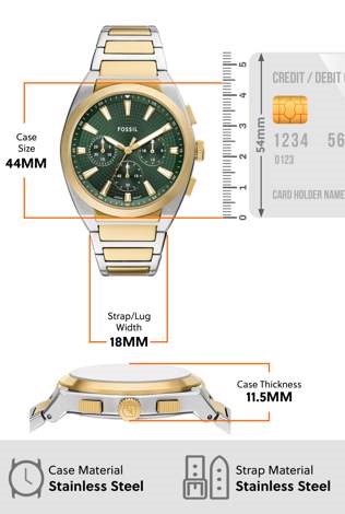 Fossil Everett Two Tone Watch FS6106