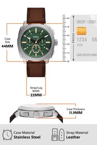 Fossil Machine Brown Watch FS6100