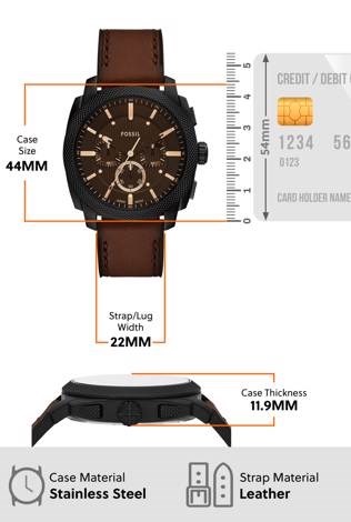 Fossil Machine Brown Watch FS6101