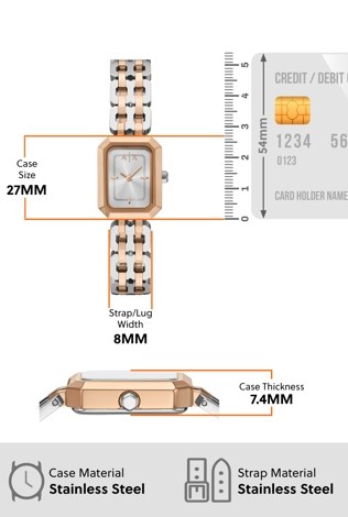 Armani Exchange Two Tone Watch AX5810