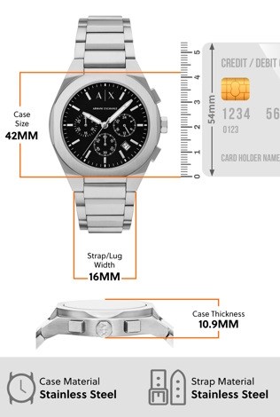 Armani Exchange Silver Watch AX4186