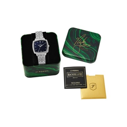 Nick Jonas x Fossil Machine Luxe Silver Watch LE1216
