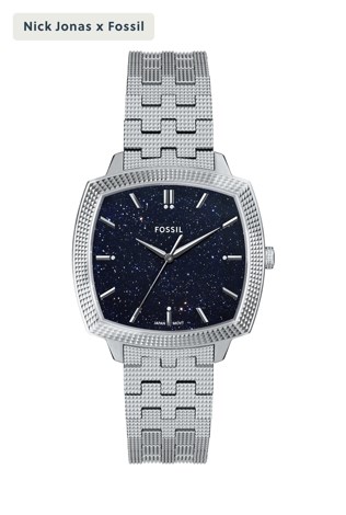 Nick Jonas x Fossil Machine Luxe Silver Watch LE1216 Nick Jonas x Fossil Machine Luxe Silver Watch LE1216