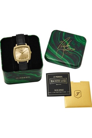 Nick Jonas x Fossil Machine Luxe Black Watch LE1214 Nick Jonas x Fossil Machine Luxe Black Watch LE1214