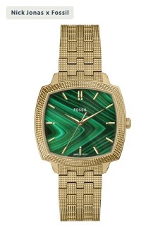 Nick Jonas x Fossil Machine Luxe Gold Watch LE1217