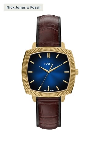 Nick Jonas x Fossil Machine Luxe Brown Watch LE1215