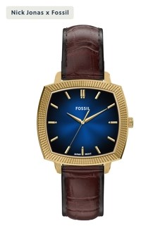 Nick Jonas x Fossil Machine Luxe Gunmetal Ring Watch LE1212