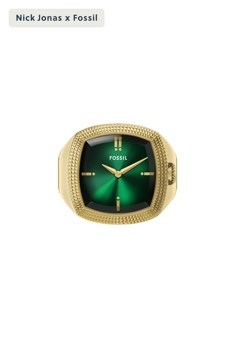 Nick Jonas x Fossil Machine Luxe Gold Ring Watch LE1213