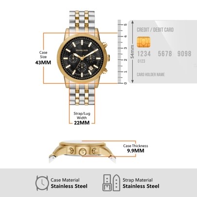 Michael Kors Hutton Two Tone Watch MK8954